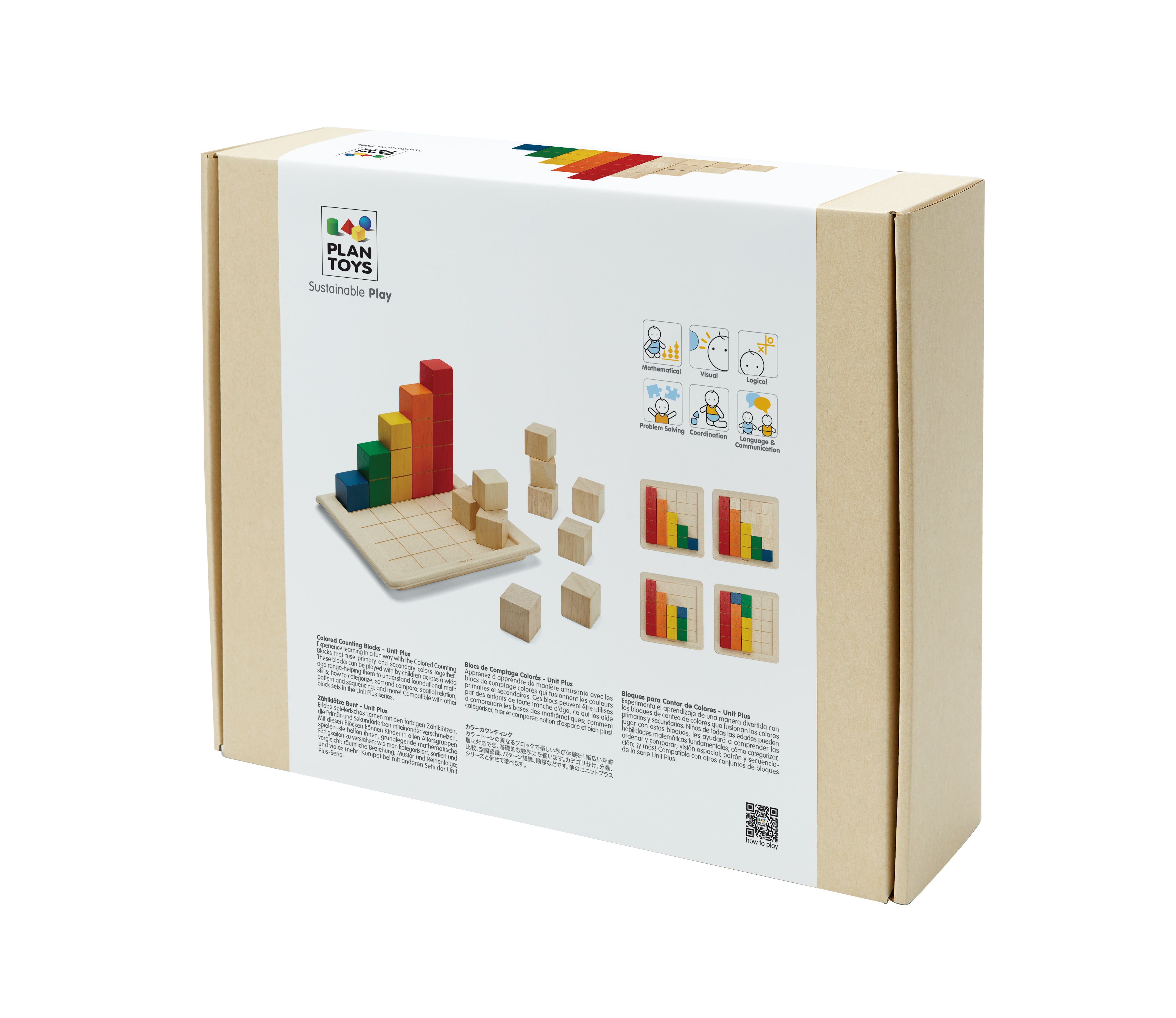 Plantoys Bloques de Conteo de Colores - Unit Plus – nebu